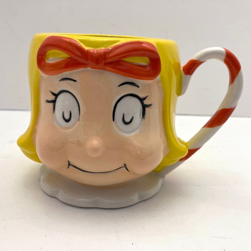 Williams Sonoma The Grinch Cindy Lou Who Figural Mug 12 OZ NEW Holiday Christmas